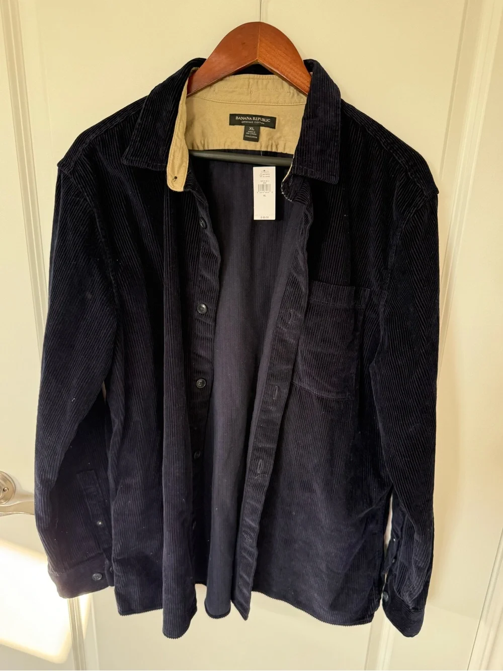 Banana Republic Corduroy Overshirt Organic Cotton Jacket Size Extra Large